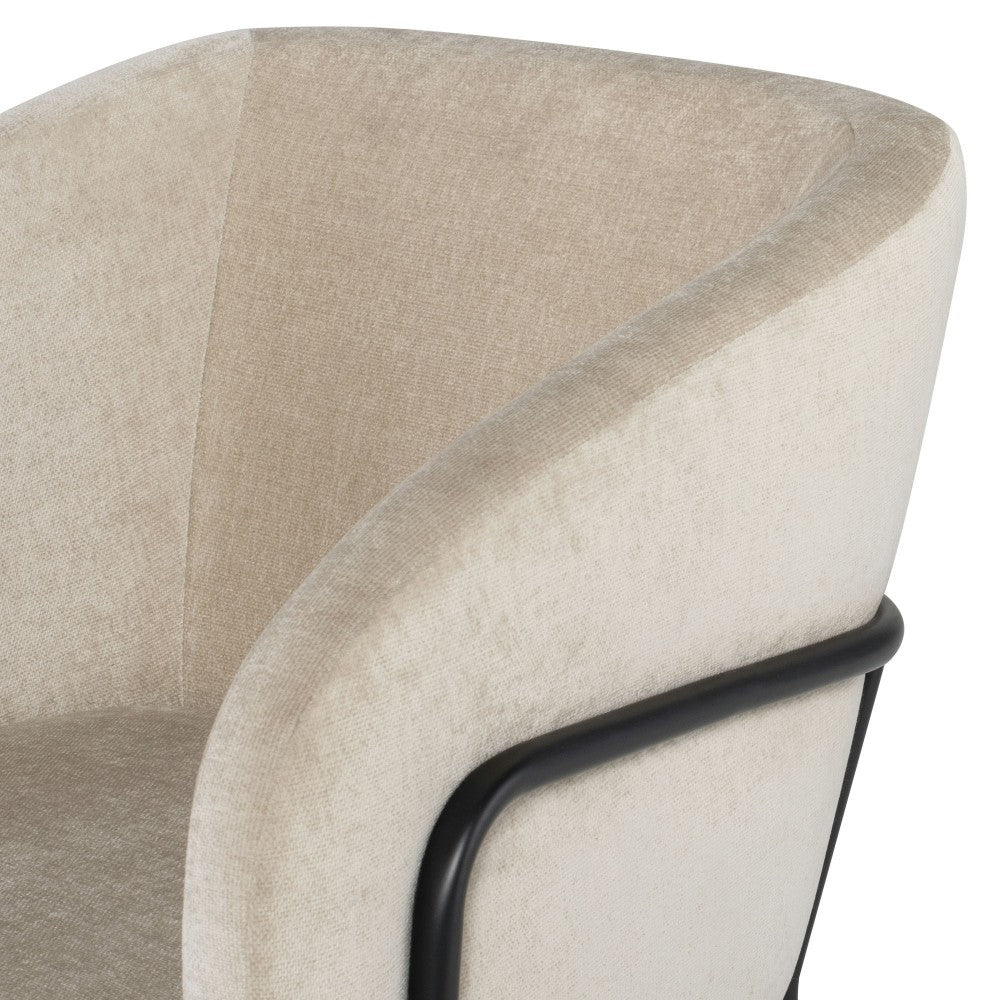 Estella Almond Fabric Dining Chair