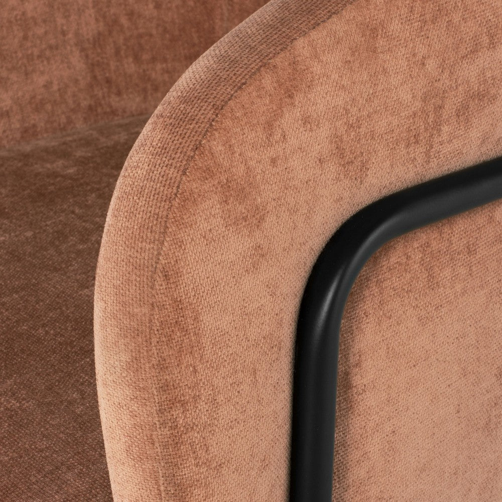 Estella Nectarine Fabric Dining Chair