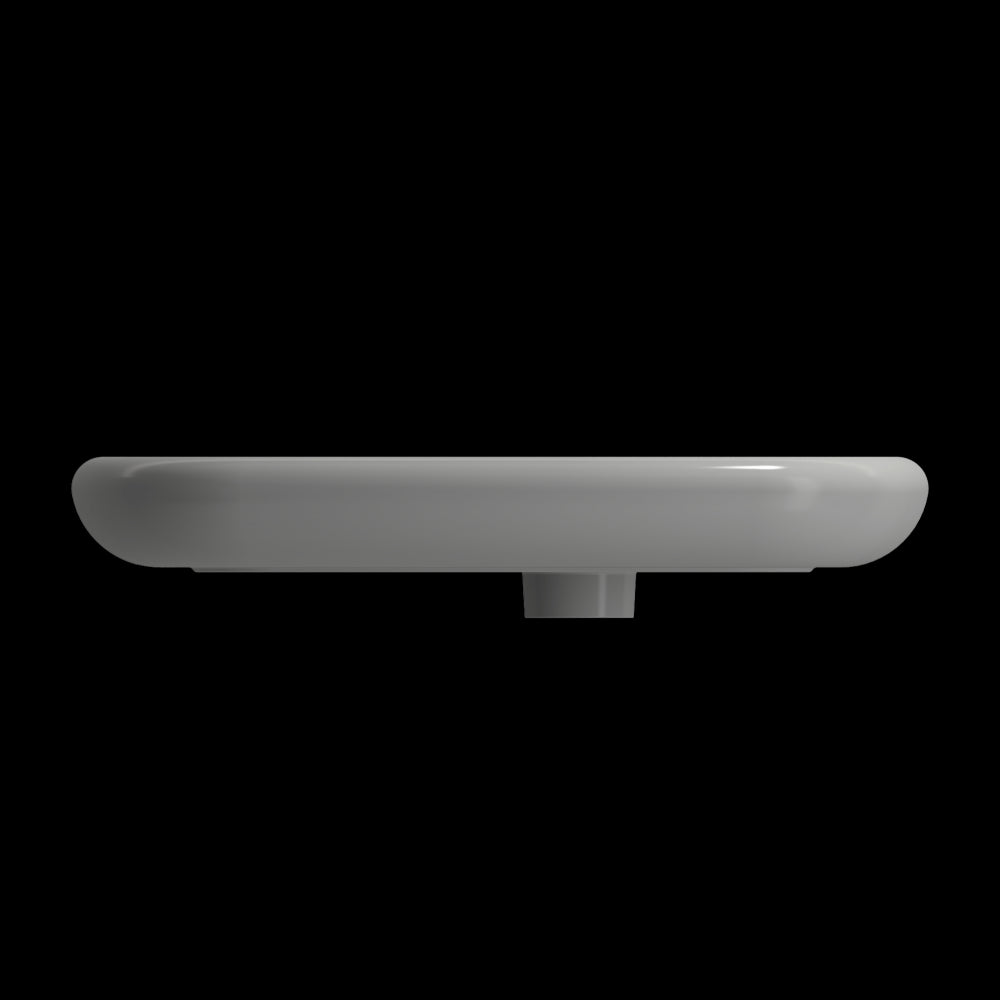 Fenice Vessel Fireclay 21.75 in. 1-Hole in Matte Gray