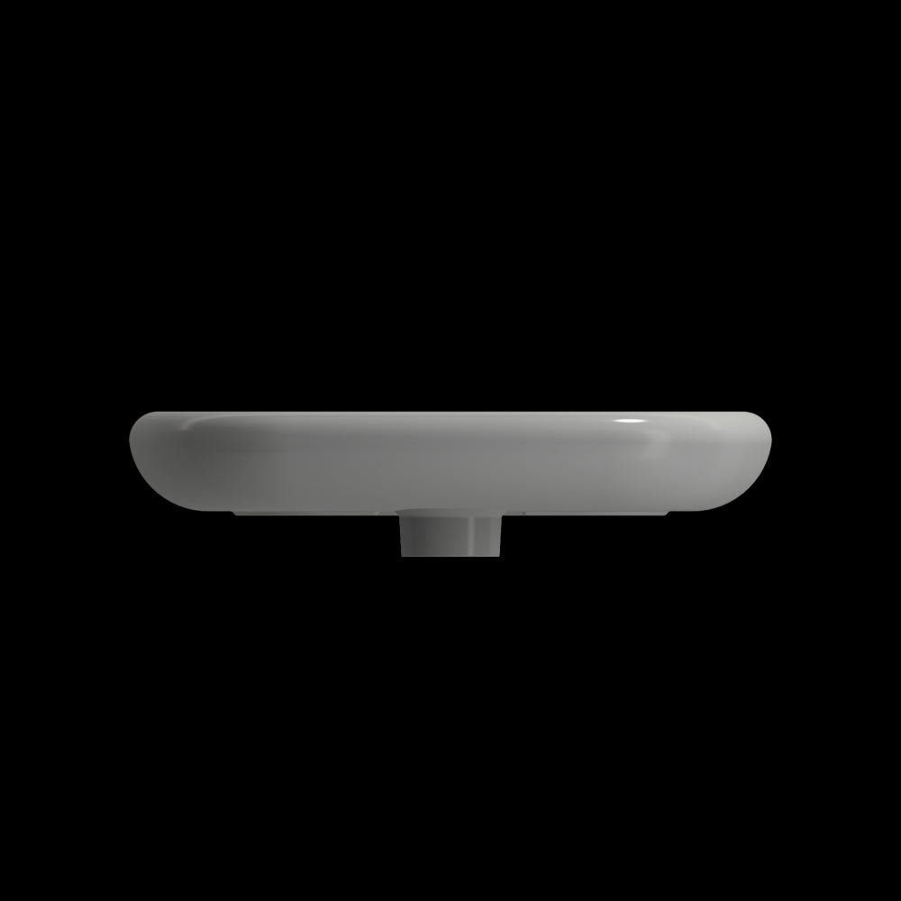 Fenice Vessel Fireclay 21.75 in. 1-Hole in Matte Gray