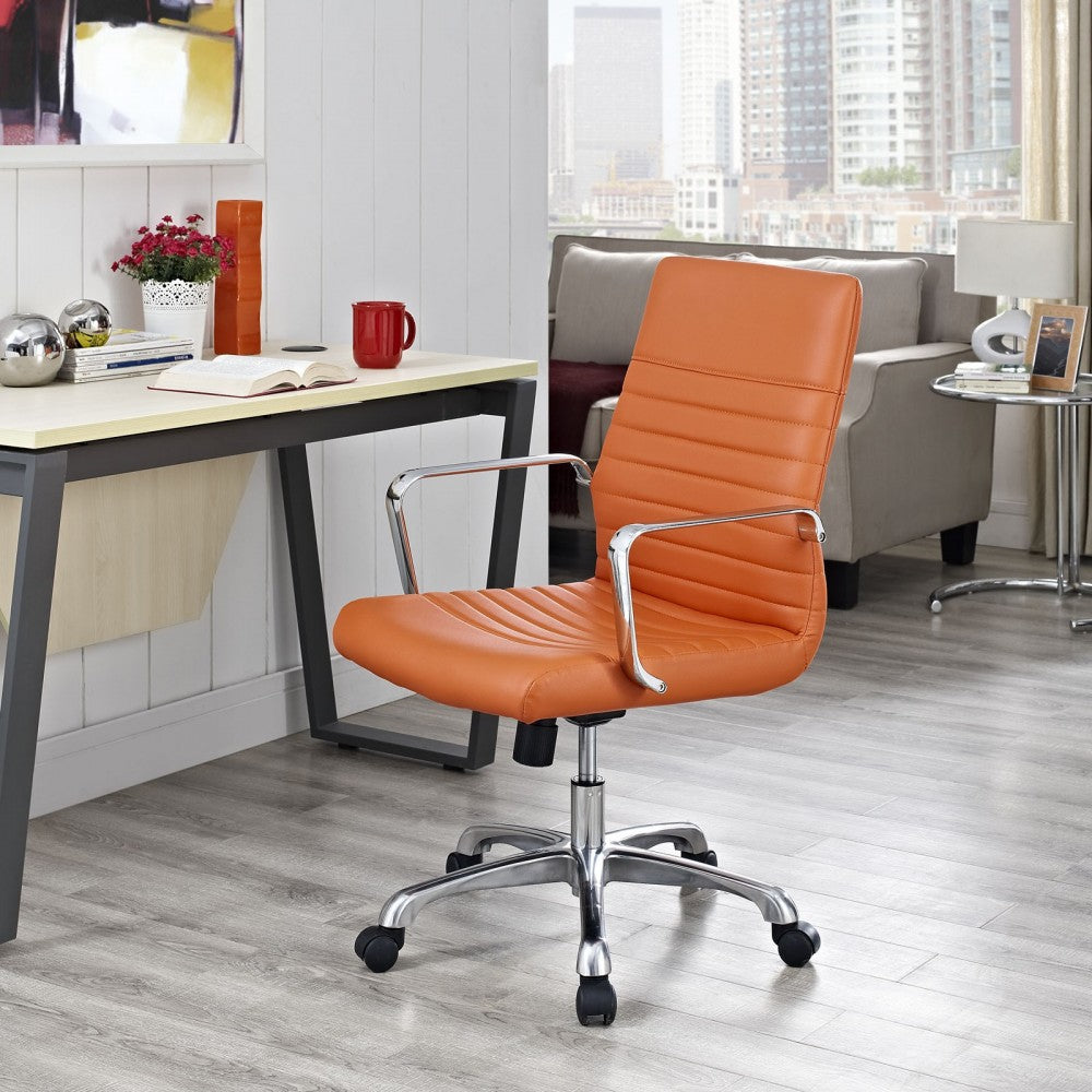 Finesse Mid Back Office Chair, Orange