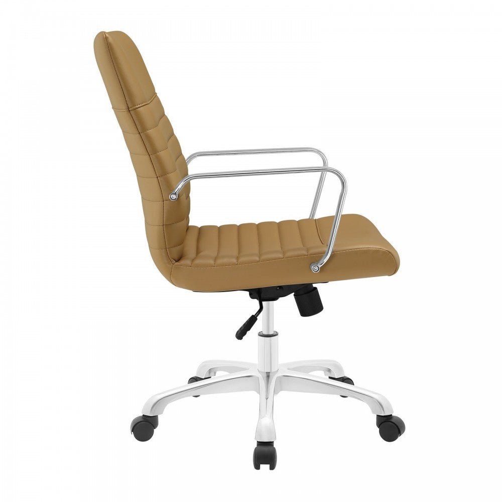 Finesse Mid Back Office Chair, Tan
