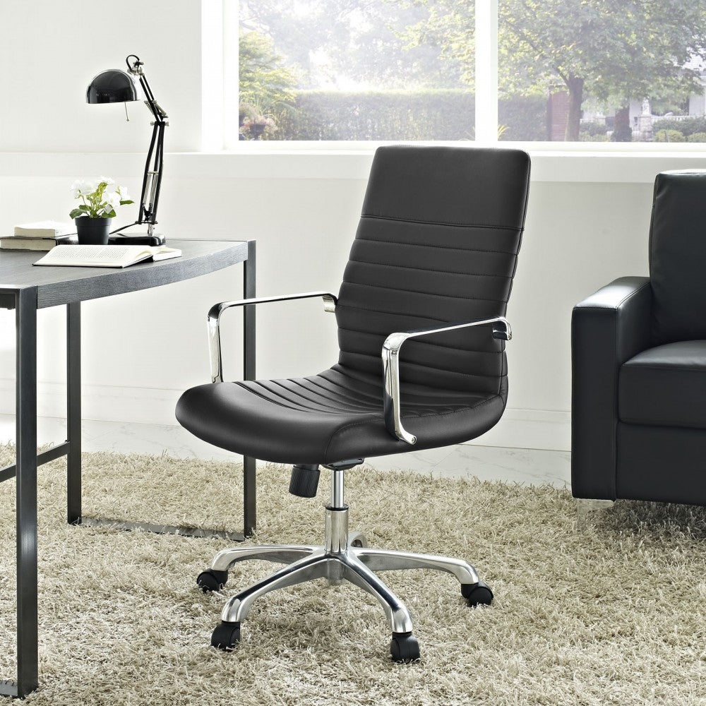 Finesse Mid Back Office Chair, Black