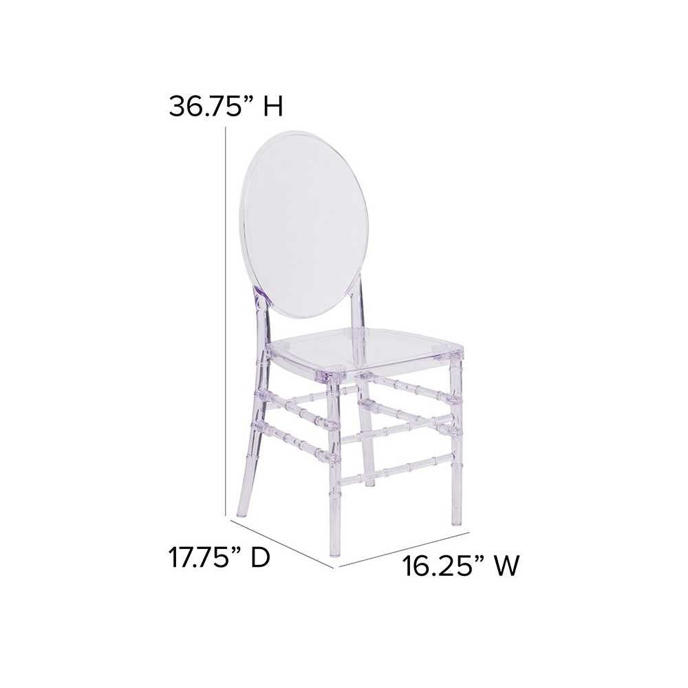 Flash Elegance Crystal Ice Stacking Florence Chair