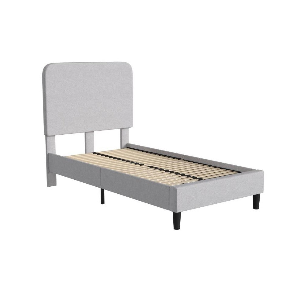 Flash Furniture Addison Gray Twin Size Platform Bed HG-3WPB21-T01-T-GY-GG