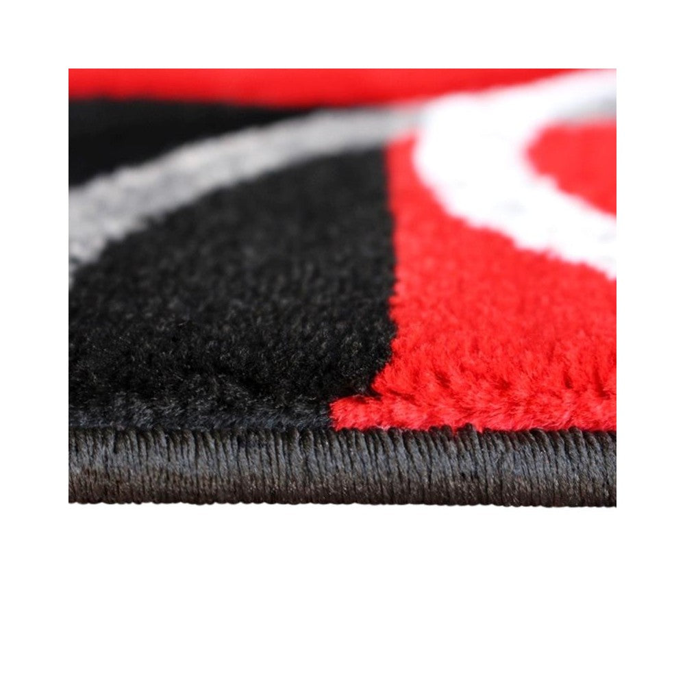 Flash Furniture Audra Collection 3x16 Red Geometric Rug KP-RG953-316-RD-GG