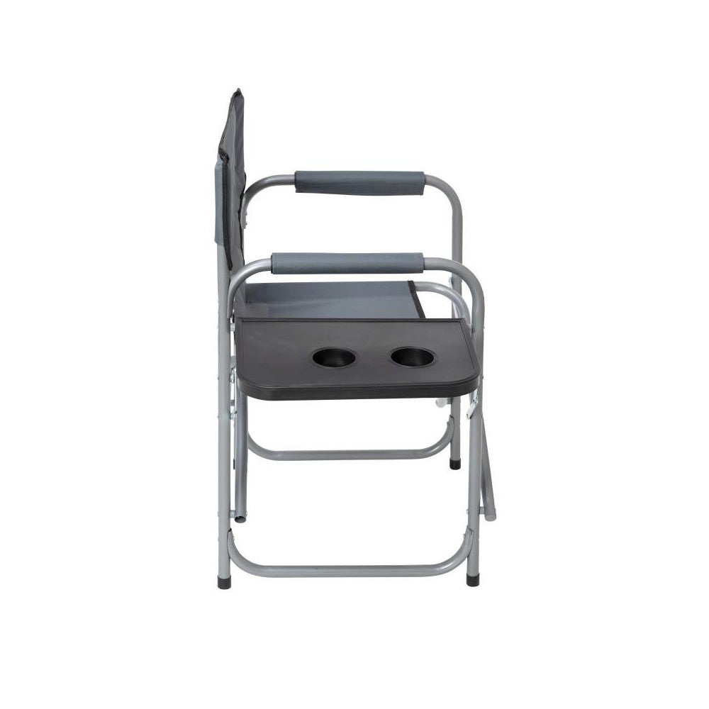Flash Furniture Benjamin Gray Folding Directors Chair JJ-CC305-GY-GG
