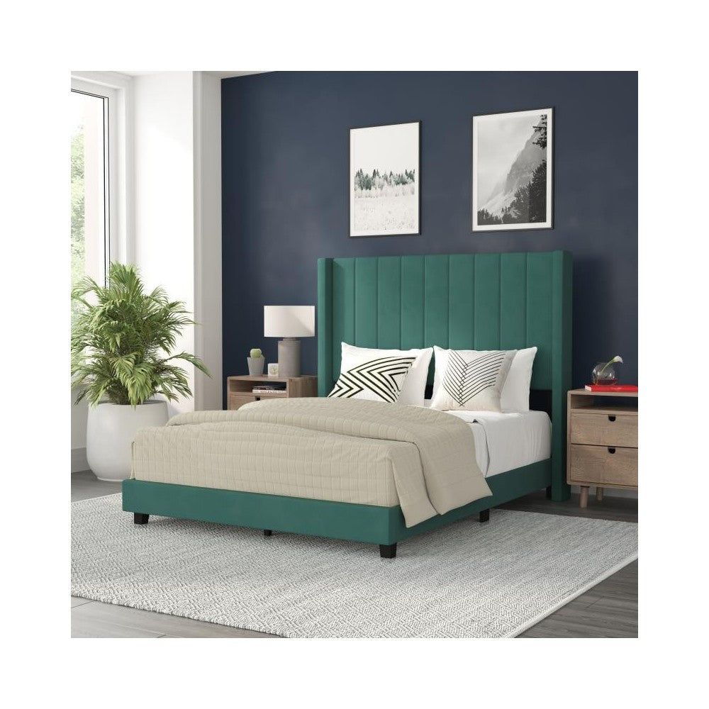 Flash Furniture Bianca Emerald Full Platform Bed YK-1079-GR-F-GG