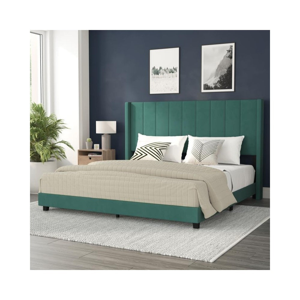 Flash Furniture Bianca Emerald King Platform Bed YK-1079-GR-K-GG