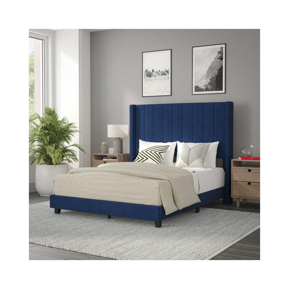 Flash Furniture Bianca Navy Full Platform Bed YK-1079-NAVY-F-GG