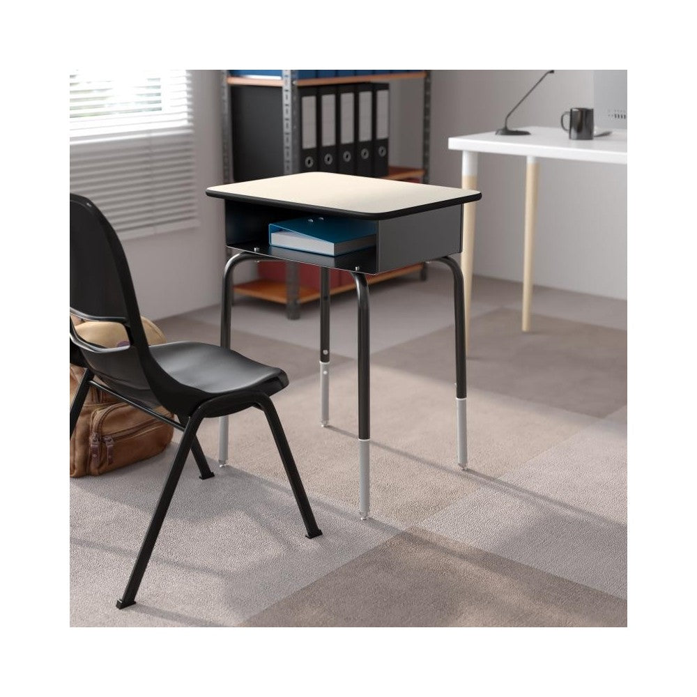 Flash Furniture Billie Gray Open Front Desk FD-DESK-GY-GG