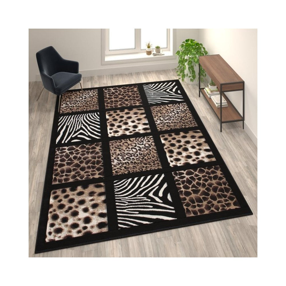 Flash Furniture Black Rug ACD-RG2QJK-811-BK-GG