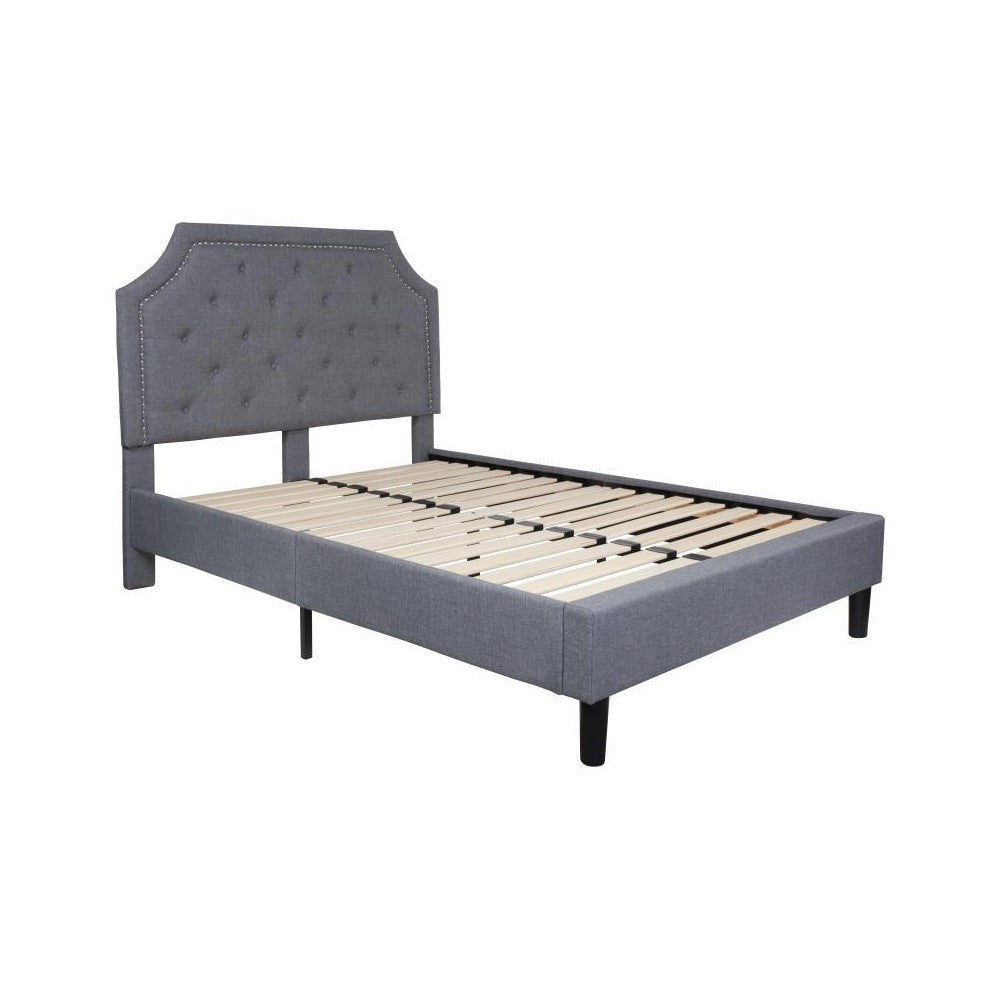 Flash Furniture Brighton Full Platform Bed Set-Gray SL-BM10-10-GG