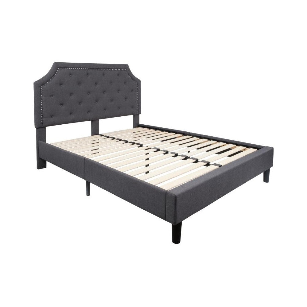 Flash Furniture Brighton Queen Platform Bed Set-Gray SL-BM10-15-GG