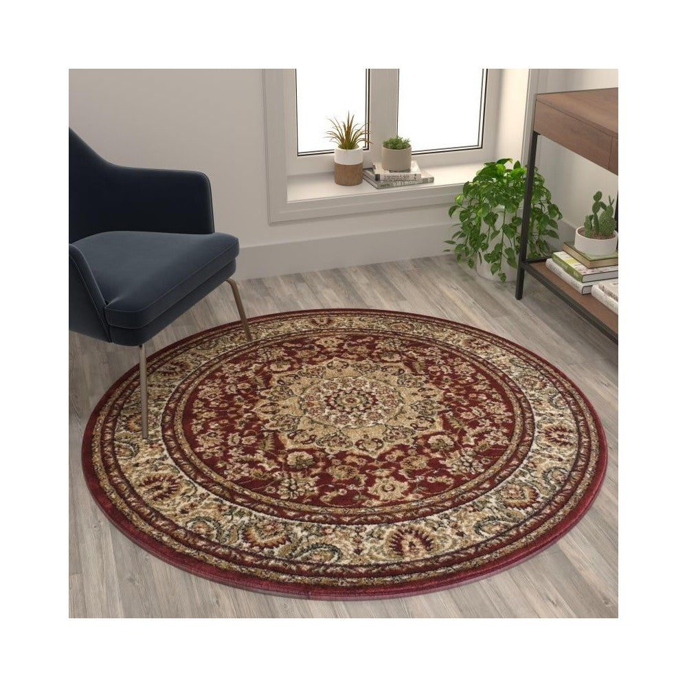 Flash Furniture Burgundy Rug NR-RGTRZ861-44-BU-GG