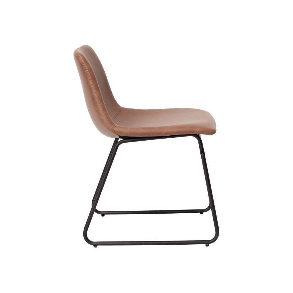 Flash Furniture Butler 2Pk 18" Lt Brown Dining Chair ET-ER18345-18-LB-BK-GG