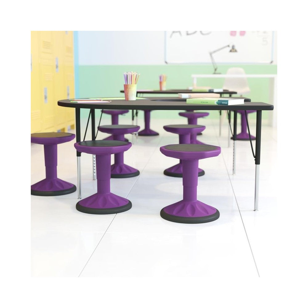 Flash Furniture Carter Purple Kids Active Flex Stool AY-9001S-PR-GG