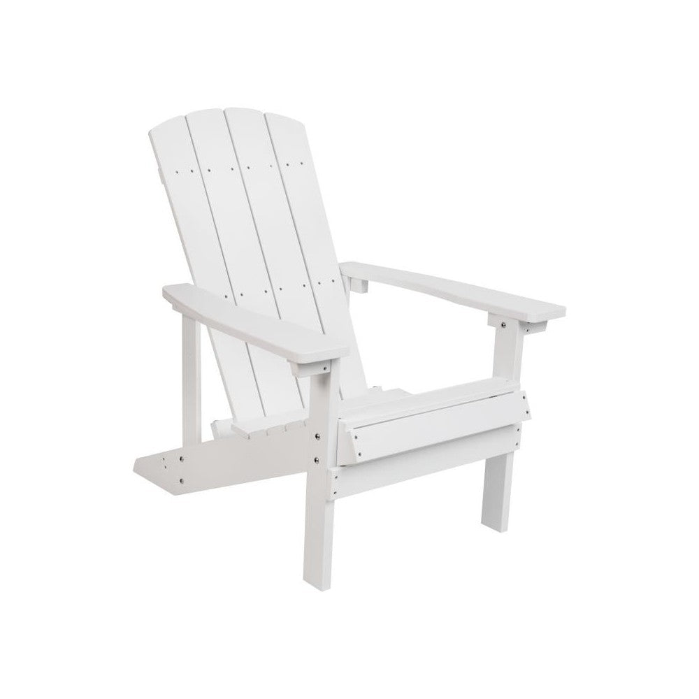 Flash Furniture Charlestown Adirondack Chair & Fire Pit JJ-C145012-32D-WH-GG