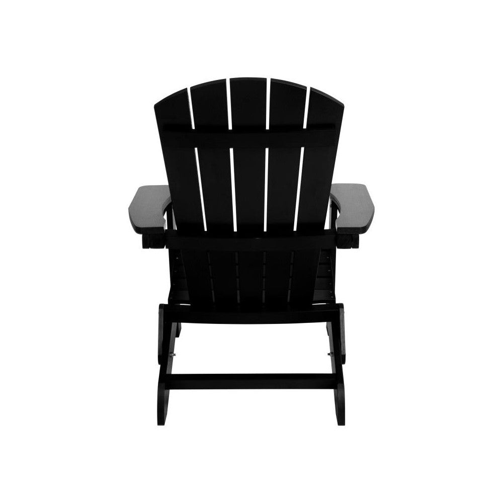 Flash Furniture Charlestown Black Folding Adirondack Chair JJ-C14505-BLK-GG