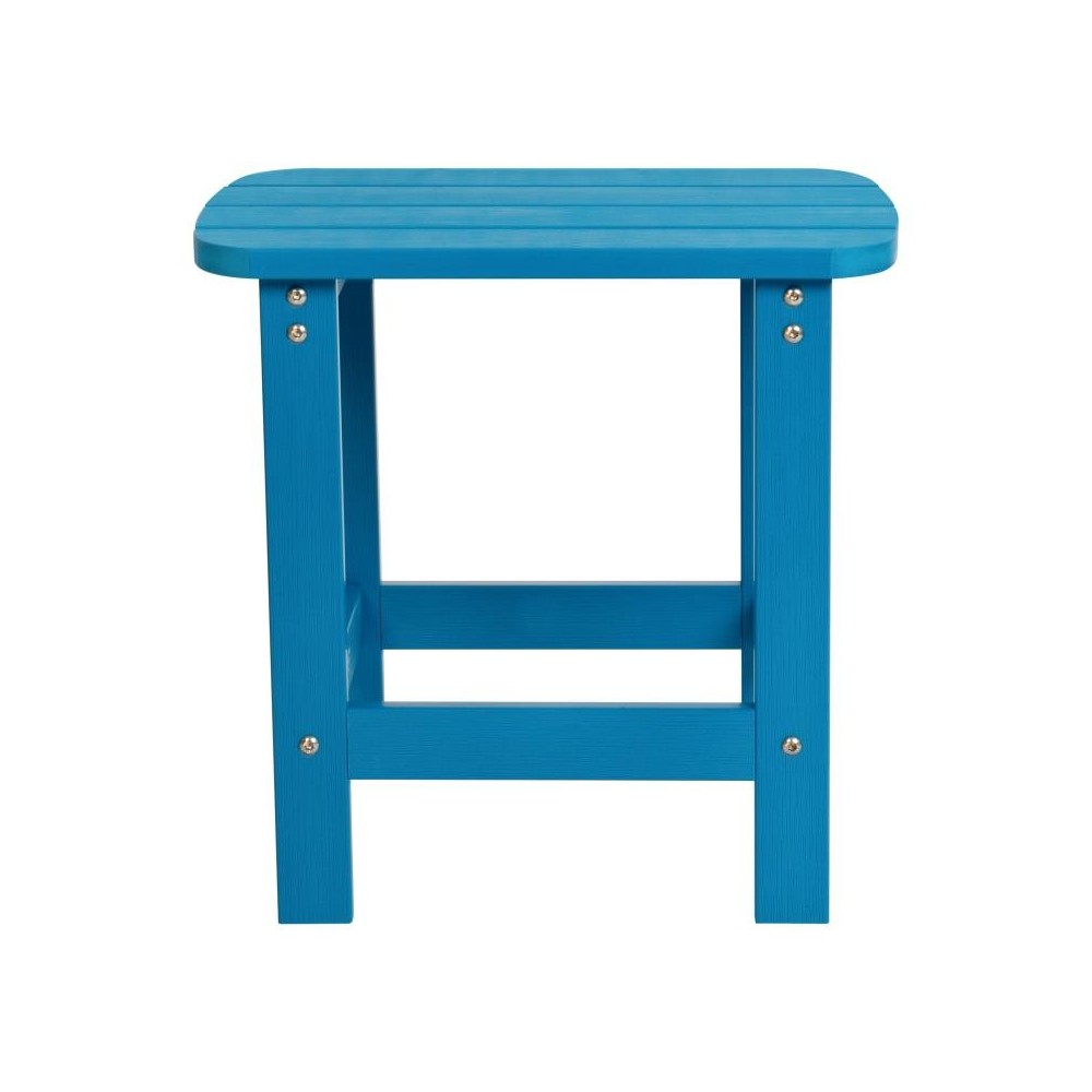 Flash Furniture Charlestown Blue Adirondack Side Table JJ-T14001-BLU-GG