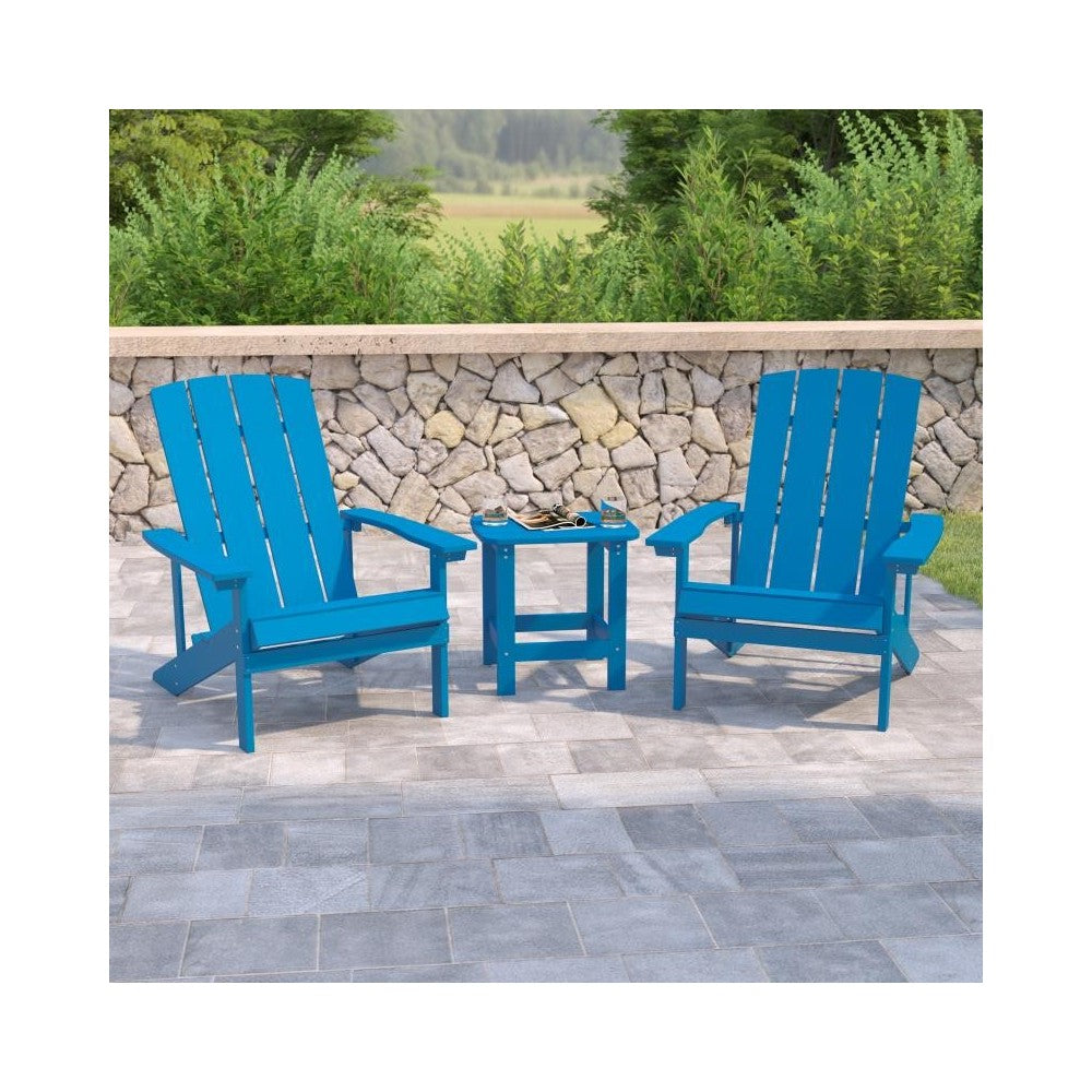 Flash Furniture Charlestown Blue Table and 2 Chair Set JJ-C14501-2-T14001-BLU-GG