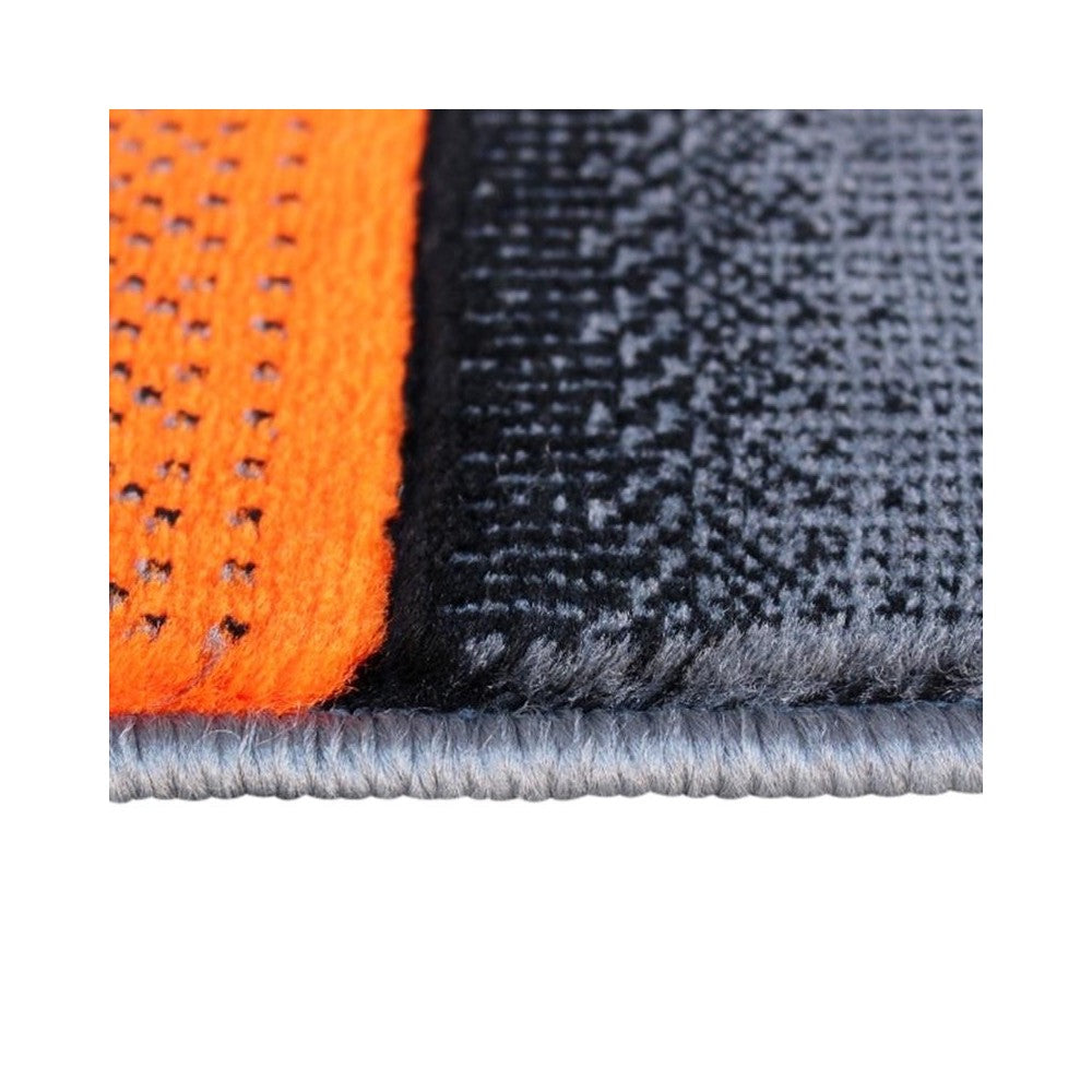 Flash Furniture Elio Collection 2x3 Orange Block Area Rug ACD-RGTRZ861-23-OR-GG
