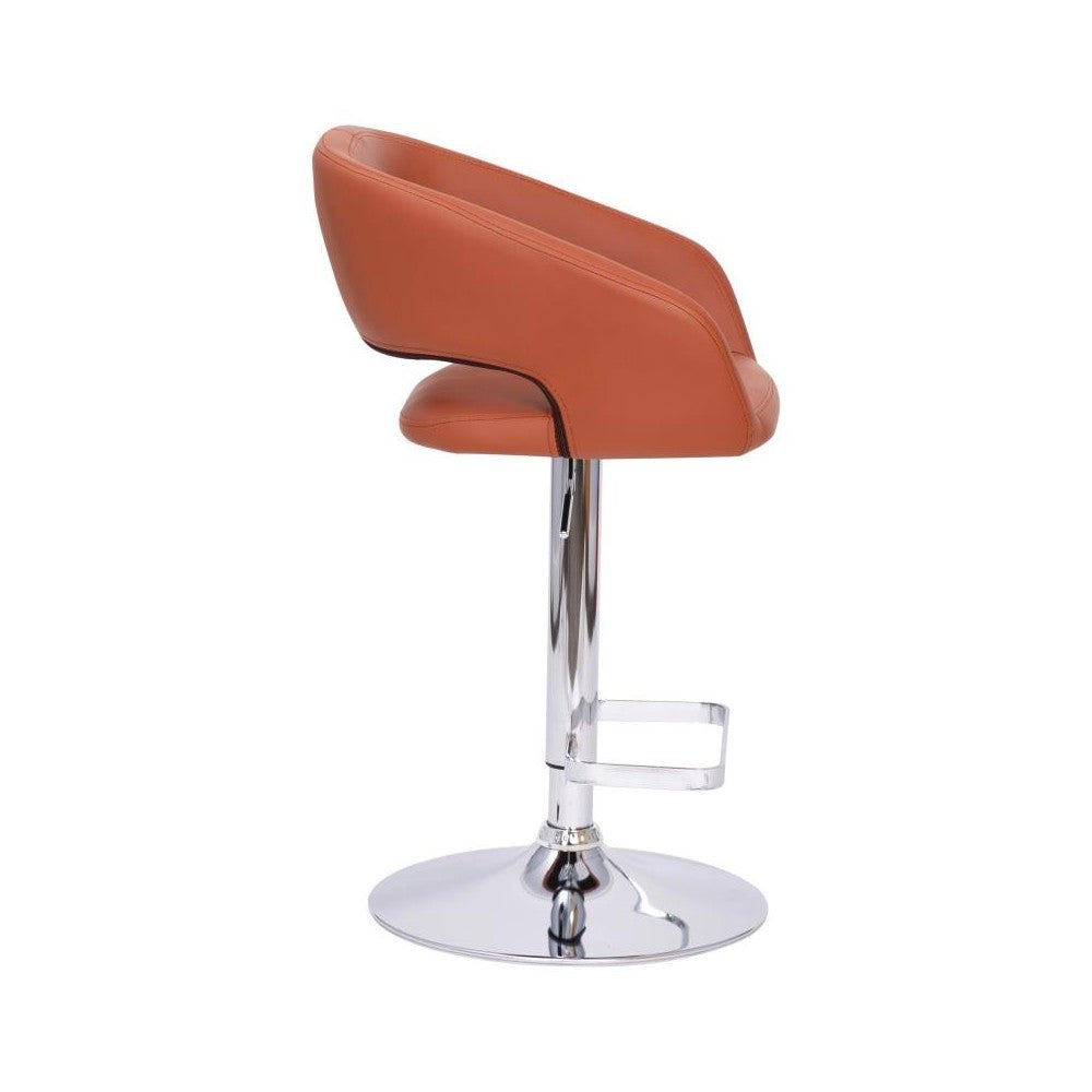 Flash Furniture Erik Cognac Vinyl Barstool CH-122070-BR-GG