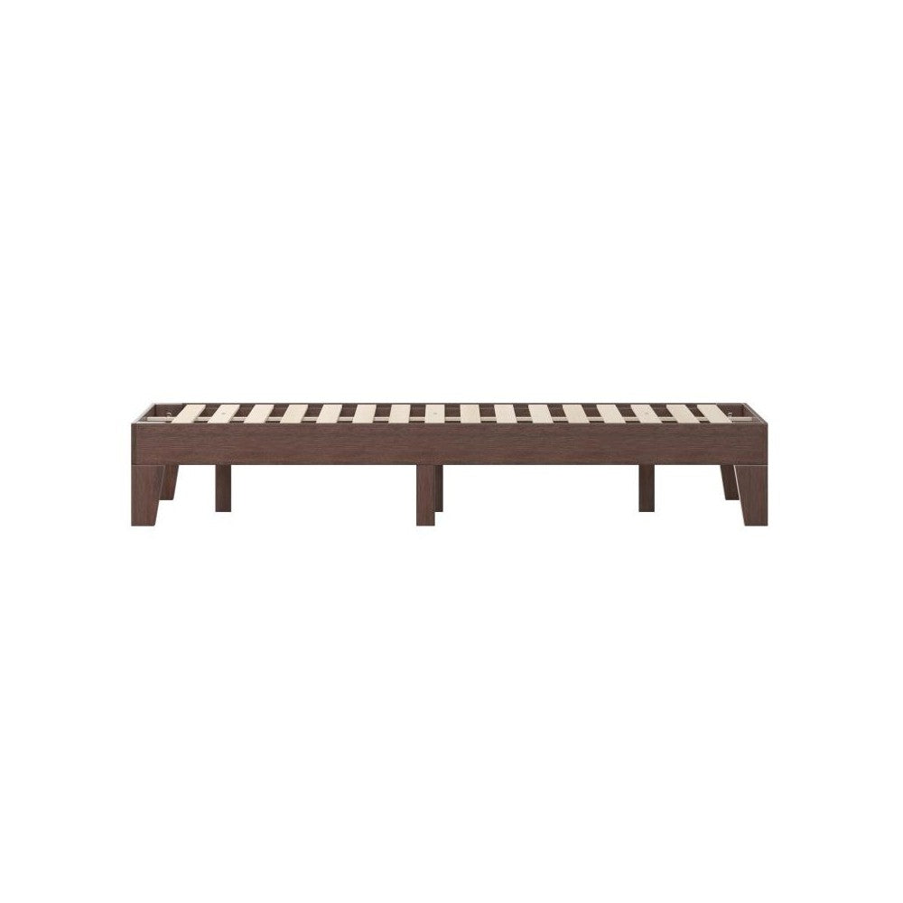 Flash Furniture Evelyn Walnut Full Platform Bed YKC-1090-F-WAL-GG