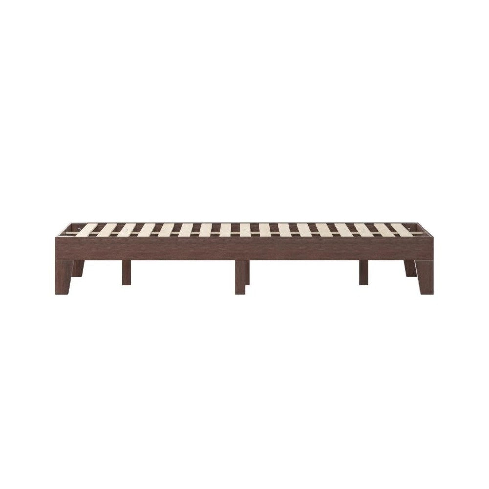 Flash Furniture Evelyn Walnut Queen Platform Bed YKC-1090-Q-WAL-GG