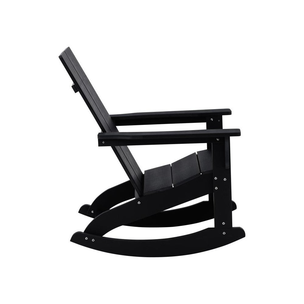 Flash Furniture Finn Black Resin Rocking Chair JJ-C14709-BK-GG