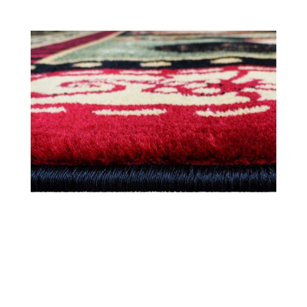 Flash Furniture Gallus Collection Red 5x7 Rooster Area Rug ACD-RG70HL-57-RD-GG