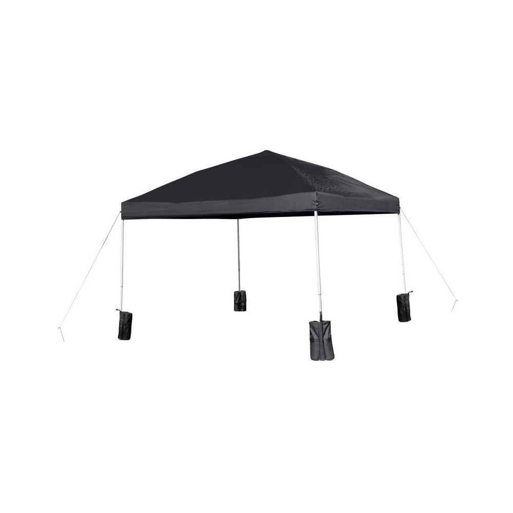 Flash Furniture Harris 10'x10' Black Pop Up Canopy JJ-GZ1010PKG-BK-GG