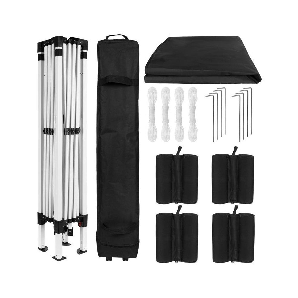 Flash Furniture Harris 10'x10' Black Pop Up Canopy JJ-GZ1010PKG-BK-GG