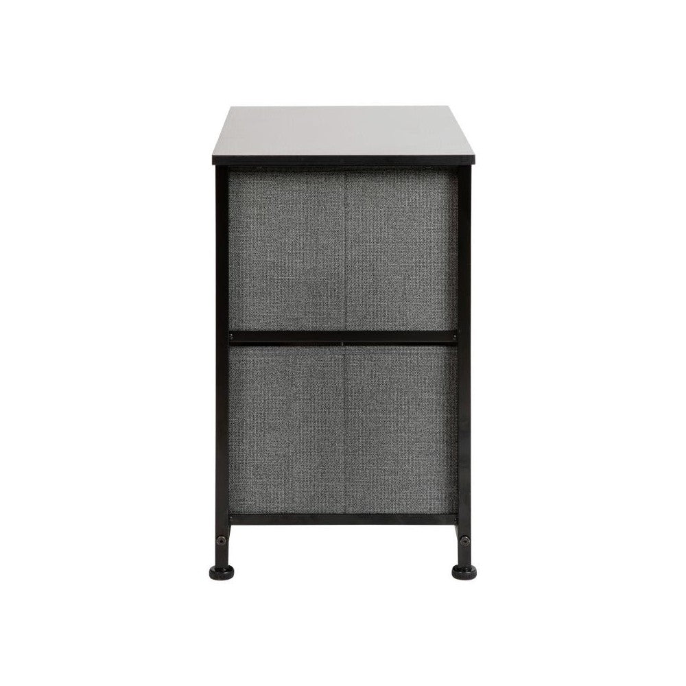 Flash Furniture Harris Black/Gray 2 Drawer Organizer WX-5L200-BK-GR-GG