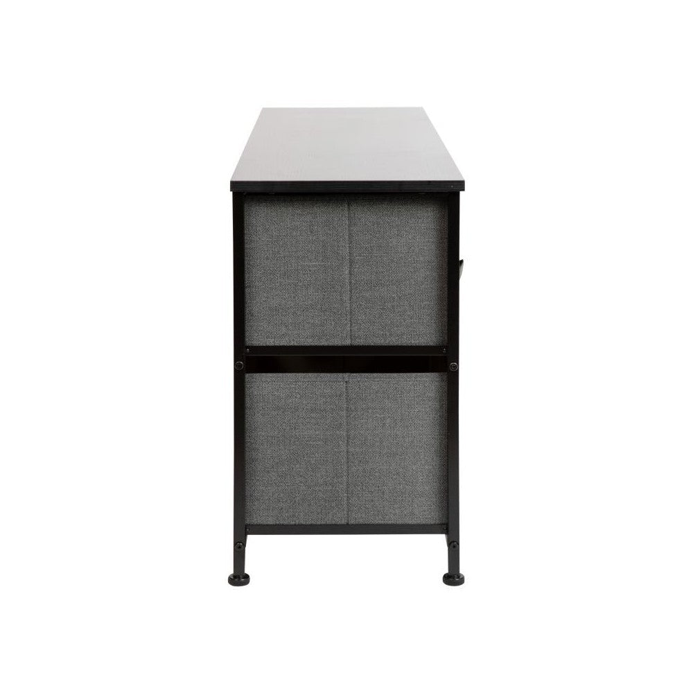 Flash Furniture Harris Black/Gray Chest Organizer WX-5L206-X-BK-GR-GG