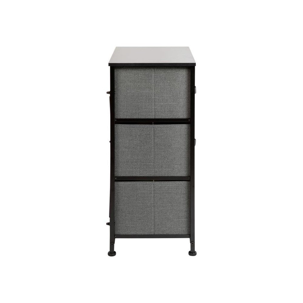 Flash Furniture Harris Black/Gray Tall Organizer WX-5L20-X-BK-GR-GG