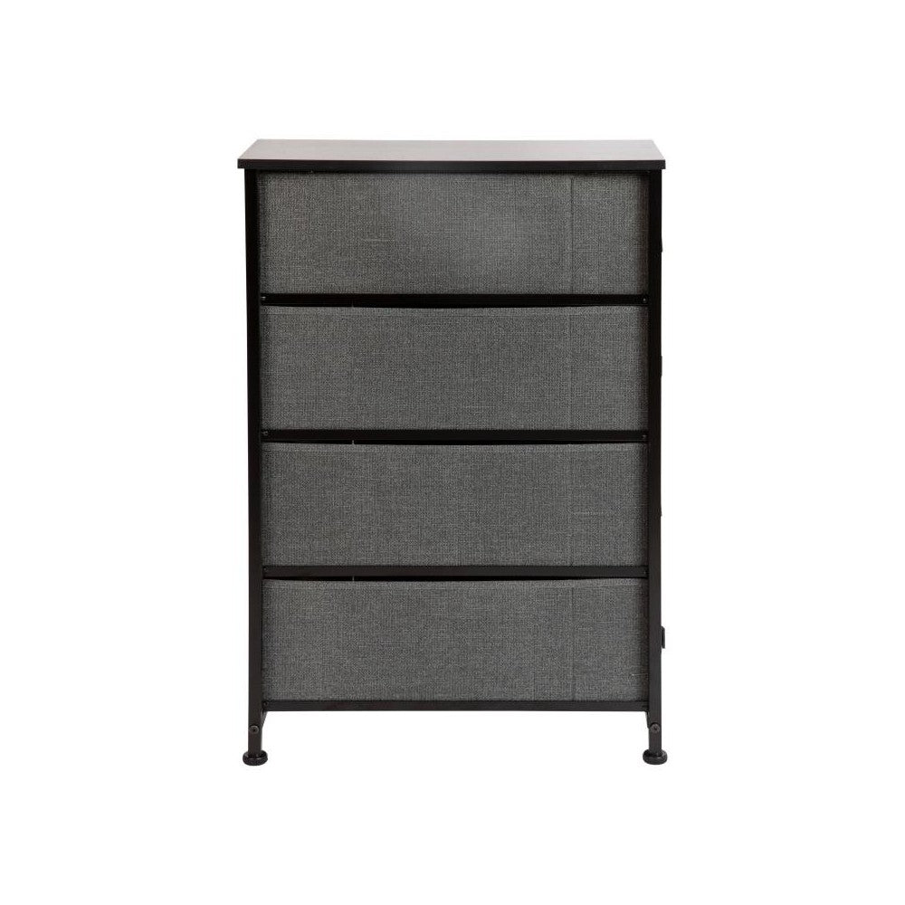 Flash Furniture Harris Black/Gray Tall Organizer WX-5L203-BK-GR-GG