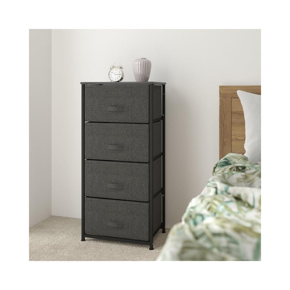 Flash Furniture Harris Black/Gray Tall Organizer WX-5L203-X-BK-GR-GG