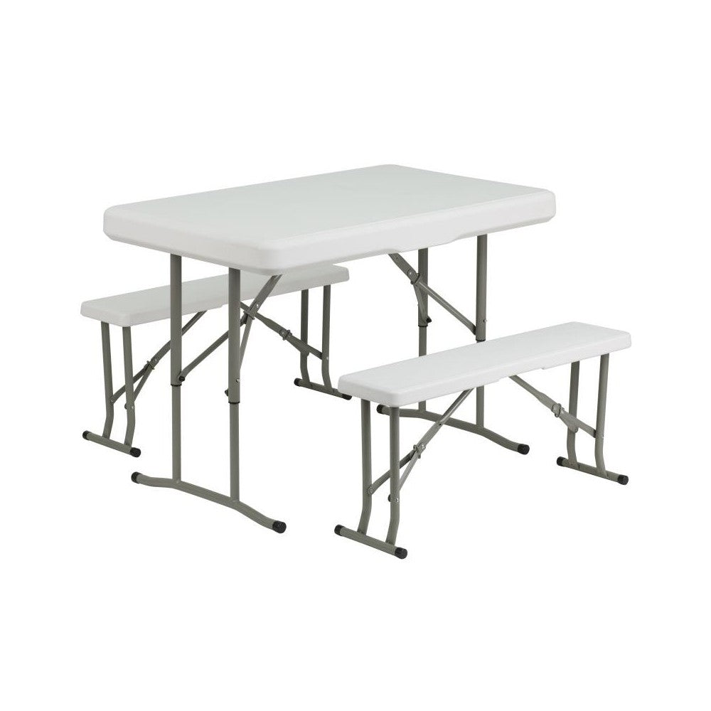 Flash Furniture Harris Canopy Tent & Folding Bench JJ-GZ10PKG103-BL-GG