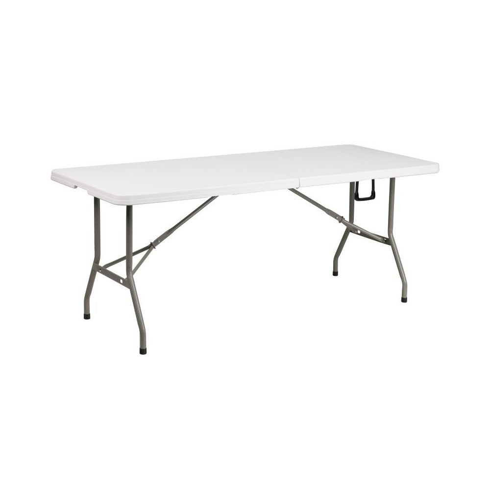 Flash Furniture Harris White Canopy & Folding Table JJ-GZ10PKG183Z-WH-GG