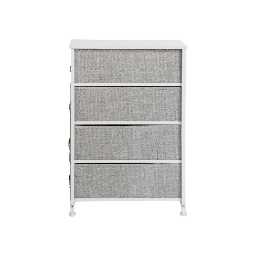 Flash Furniture Harris White/Gray Tall Organizer WX-5L203-WH-GR-GG
