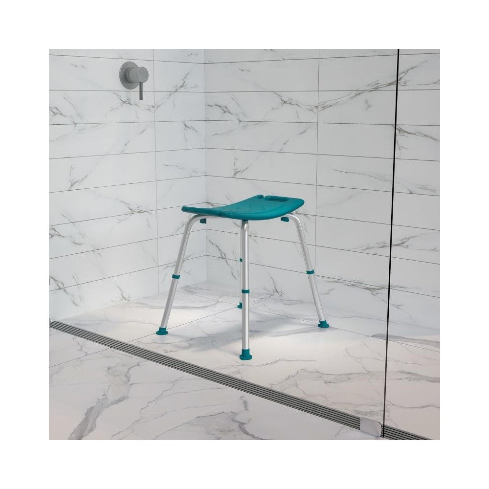 Flash Furniture HERCULES Teal Bath & Shower Chair DC-HY3410L-TL-GG