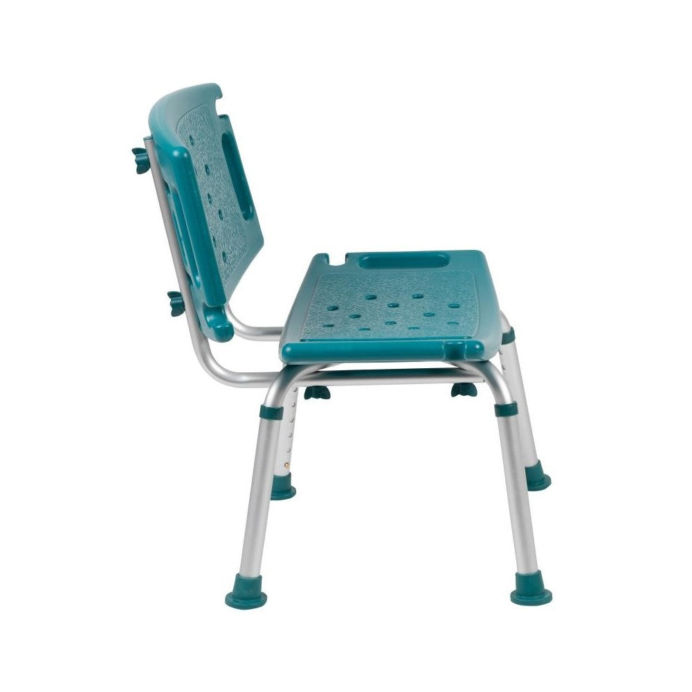 Flash Furniture HERCULES Teal Bath & Shower Chair DC-HY3501L-TL-GG