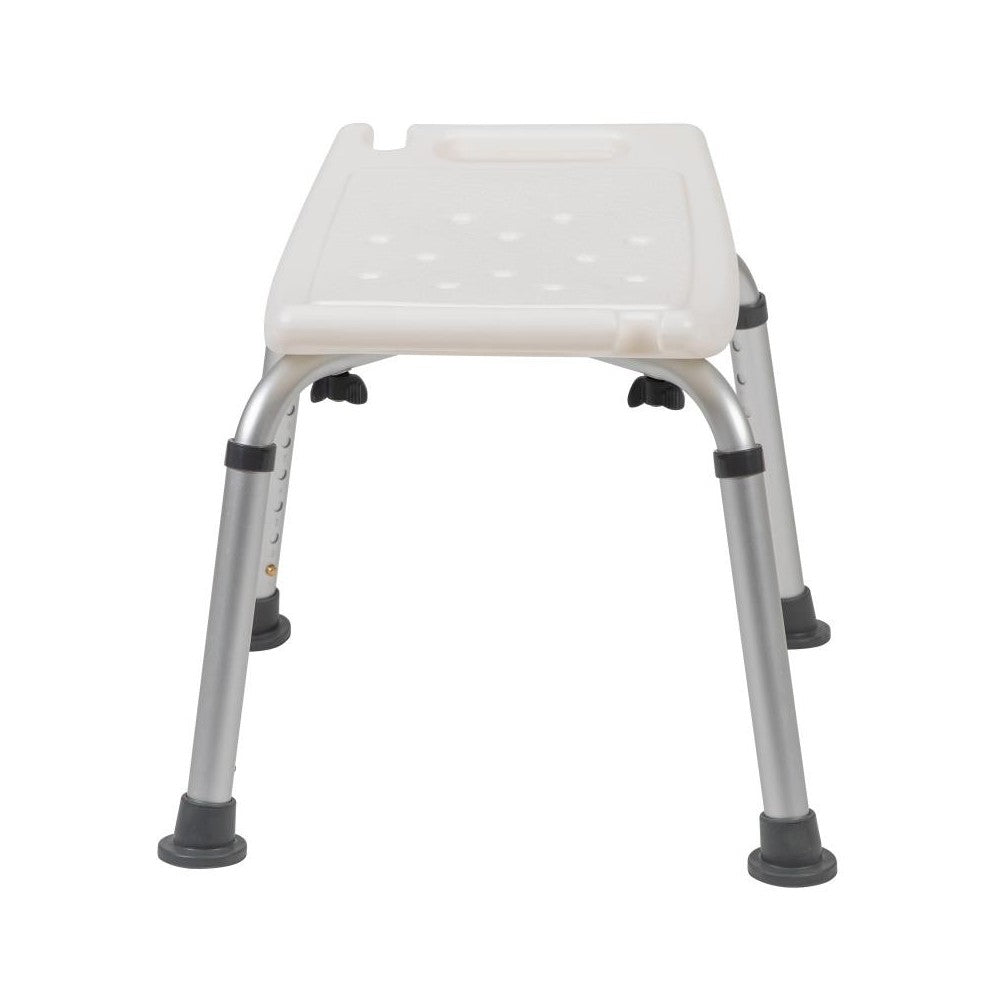 Flash Furniture HERCULES White Bath & Shower Chair DC-HY3410L-WH-GG