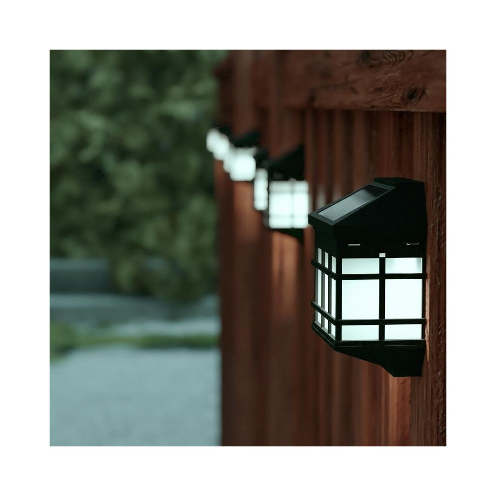 Flash Furniture Holder 6 Pack Black Solar Deck Lights DN-SL108-6-BK-GG