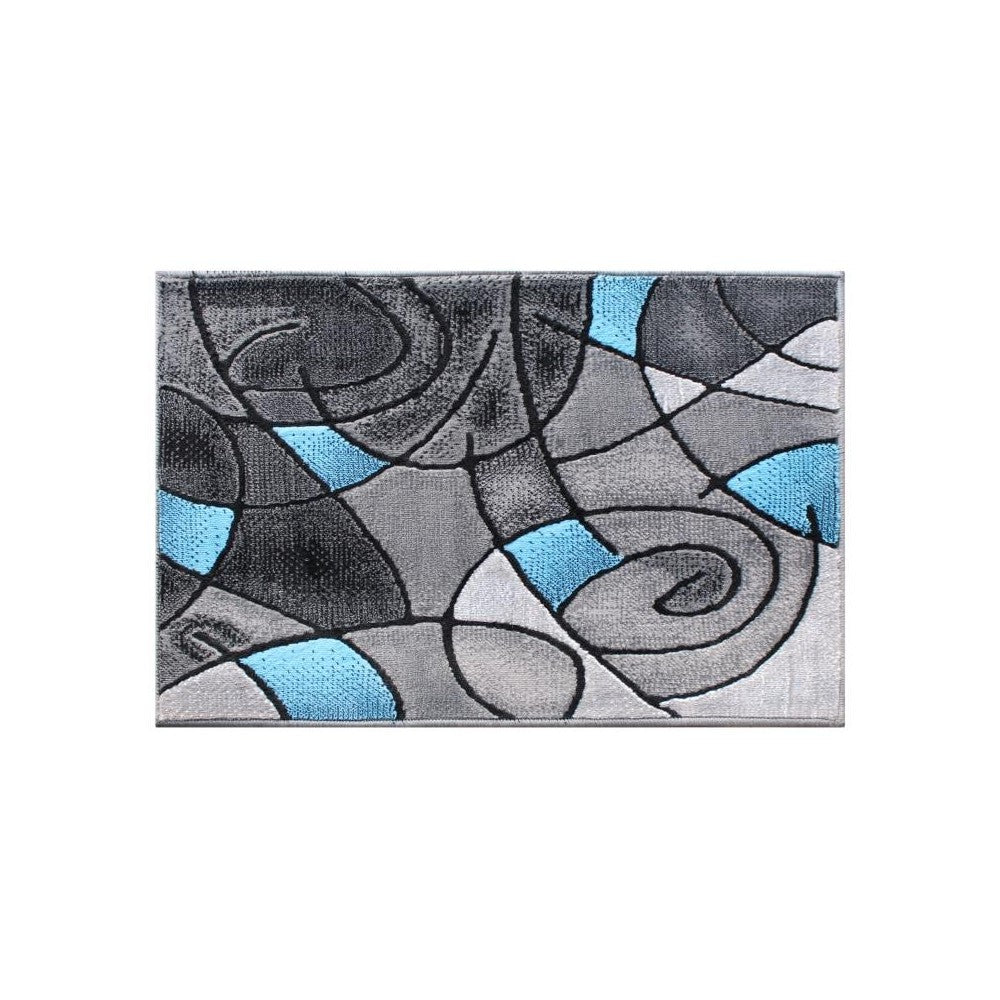 Flash Furniture Jubilee Collection Blue 2' x 3' Accent Rug ACD-RGTRZ860-23-BL-GG