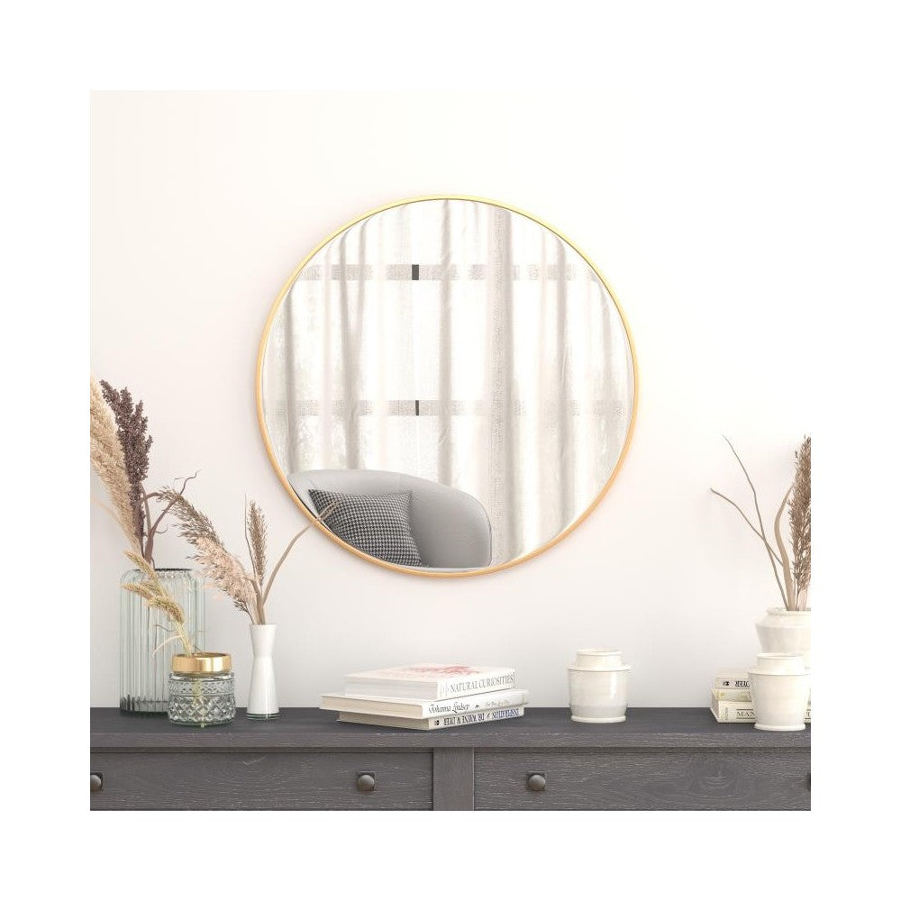 Flash Furniture Julianne Gold 30" Round Wall Mirror RH-M003-RD76BB-GD-GG