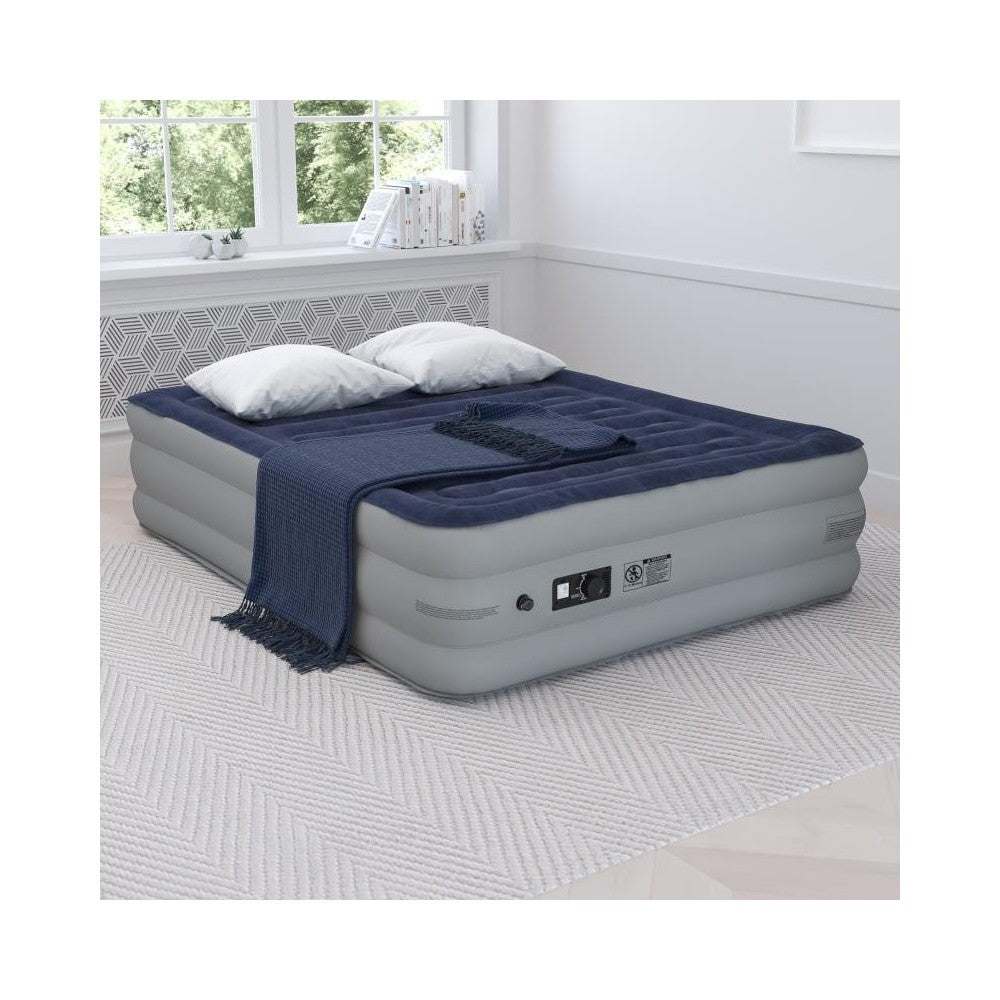 Flash Furniture Kellos 18 Inch Queen Air Mattress WG-AM101-18-Q-GG