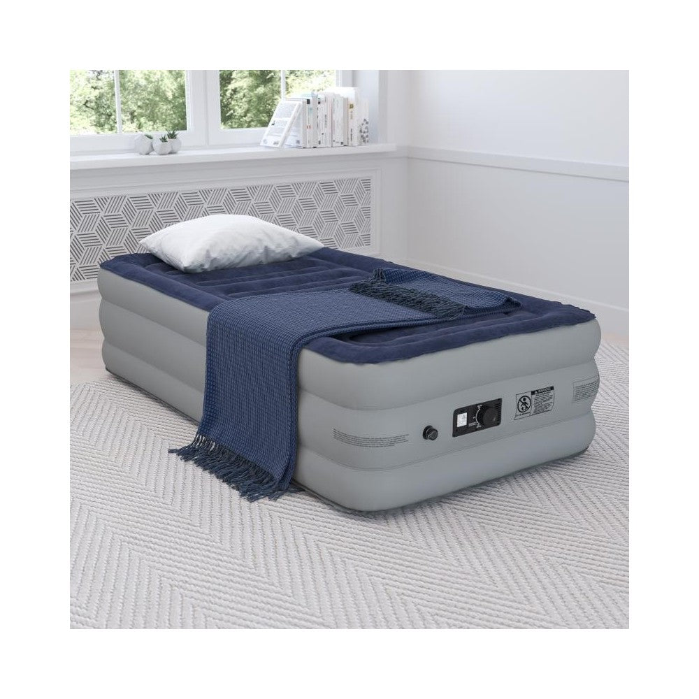 Flash Furniture Kellos 18 Inch Twin Air Mattress WG-AM101-18-T-GG