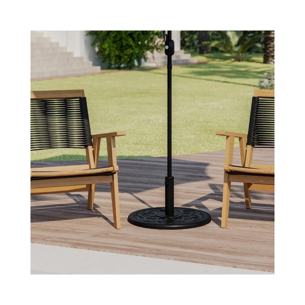 Flash Furniture Kona Black Cement Umbrella Base GM-UB19-BZ-GG